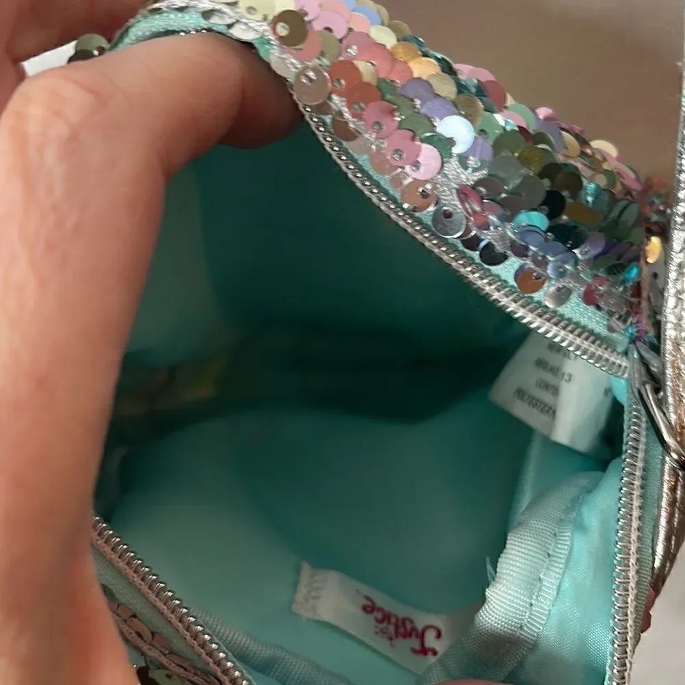 Justice Sequins Letter S Small Bag.
